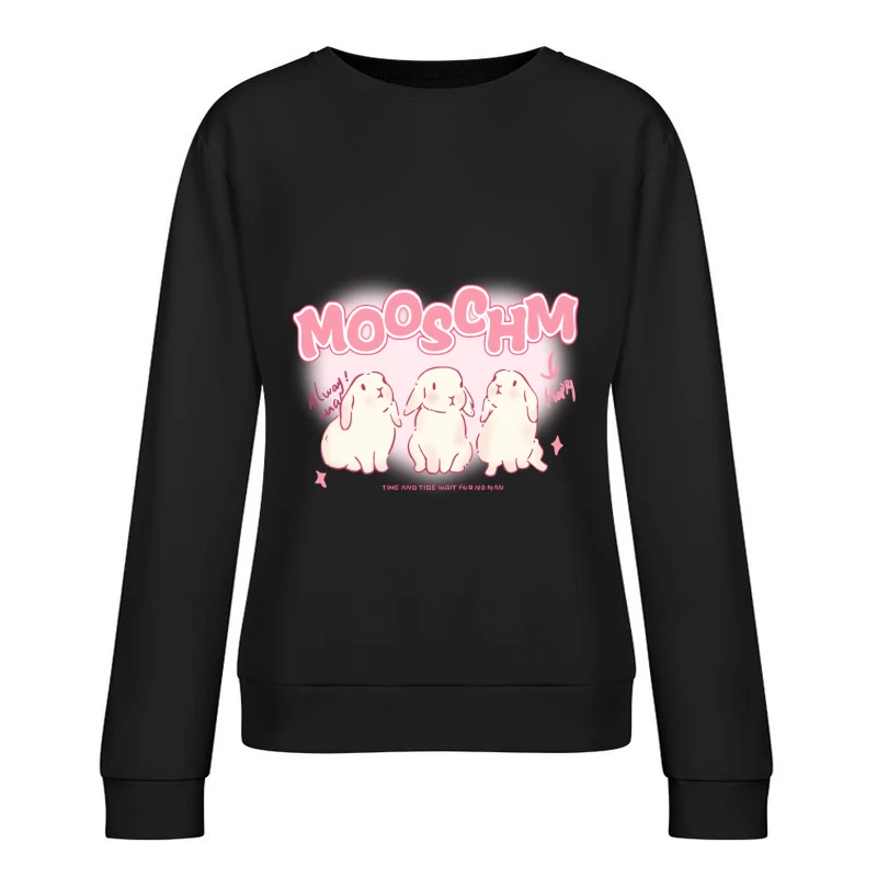 Niedliche Häschen im Herzen Damen Pullover Sweatshirt