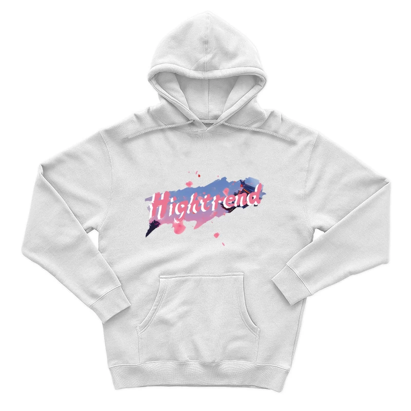 Moderner Schriftzug mit Farbspritzern Herren Pullover Hoodie