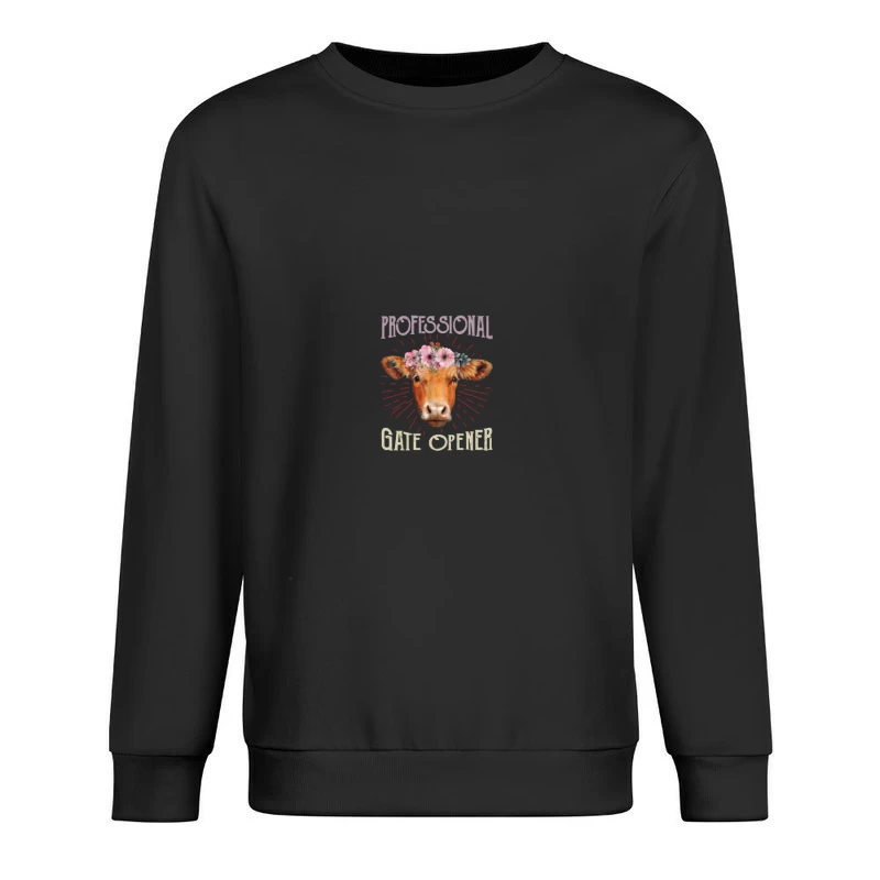Vache Fleurie - Ouvre-Porte Professionnel Homme Sweat-shirt à enfiler