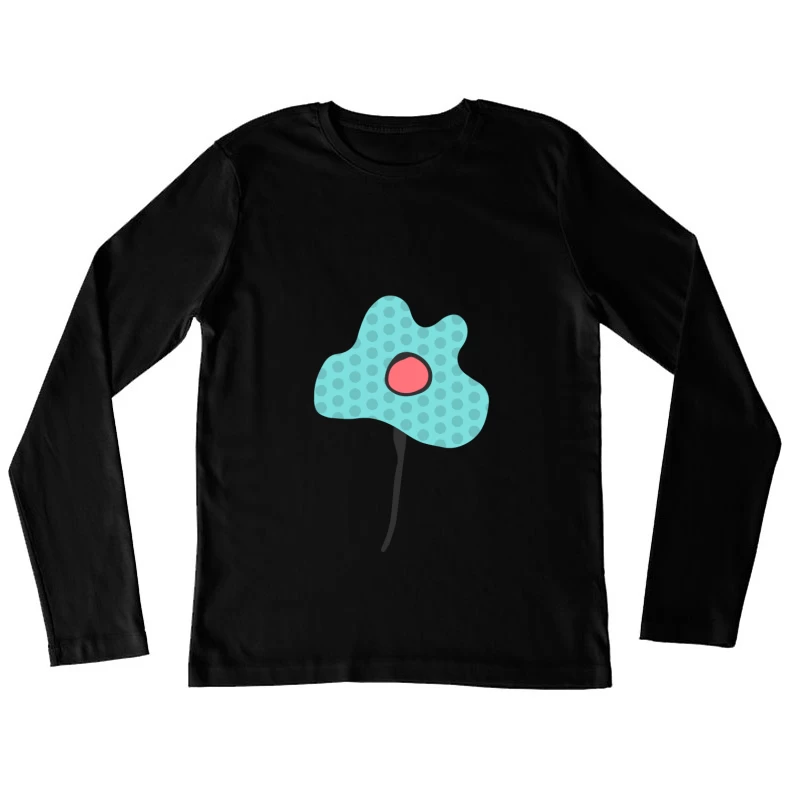 Illustration abstraite de fleur Femme Manches Longues T-Shirt