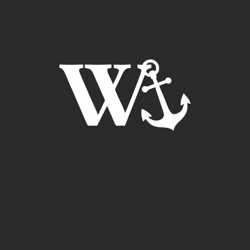 W Anchor Mens Funny Offensive Baseball Cap