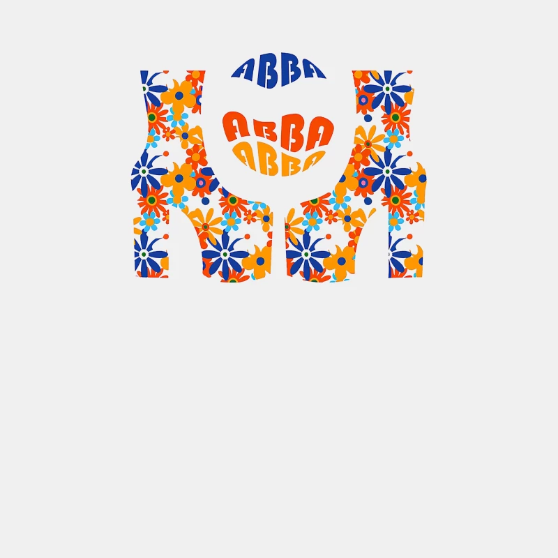 Abba Band Flowers Art Male Tank Top