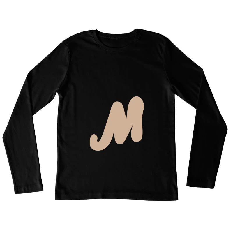 Kreatives M-Logo Damen Langarm T-Shirt