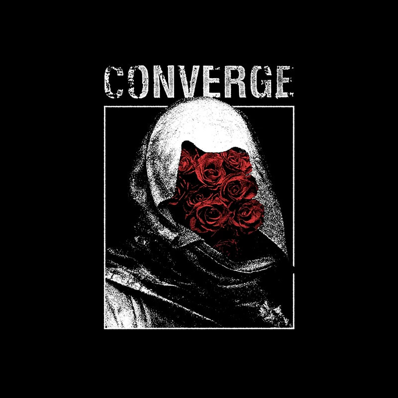 Converge Rose Killer III Red Throw Pillow