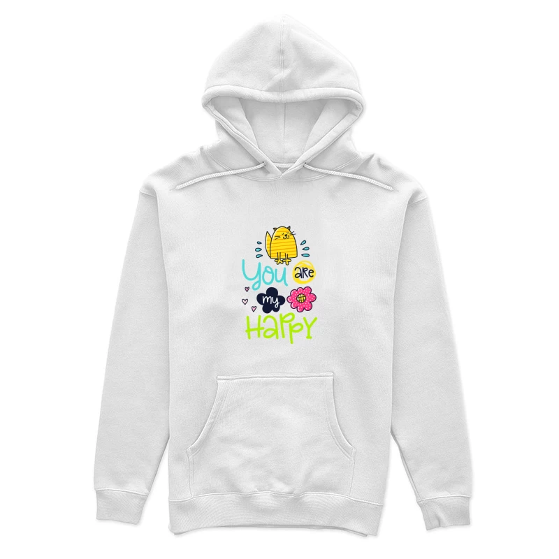 Chat mignon et message joyeux Femme Sweat à capuche