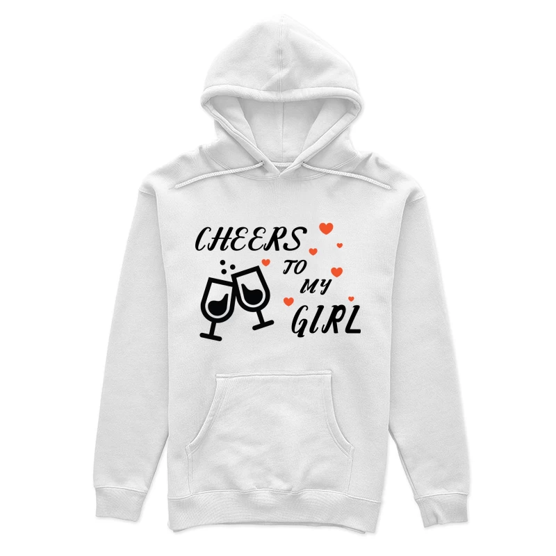 Amour et Célébration avec Verres Femme Sweat à capuche