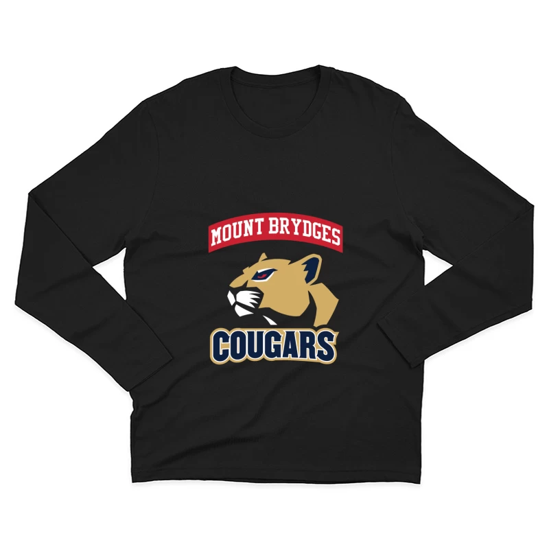 Mount Brydges Cougars Team Logo Male Long Sleeve T-Shirt