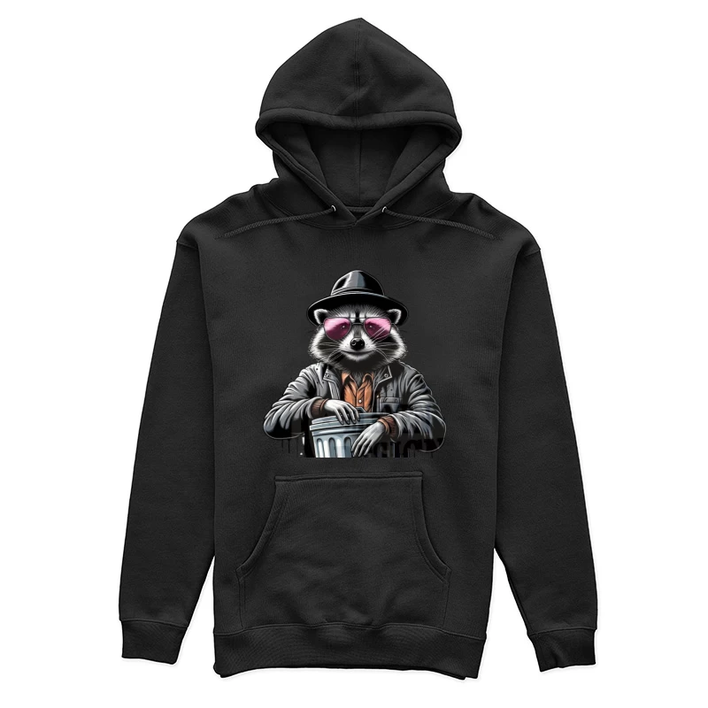 Raton laveur stylé avec lunettes de soleil Femme Sweat à capuche