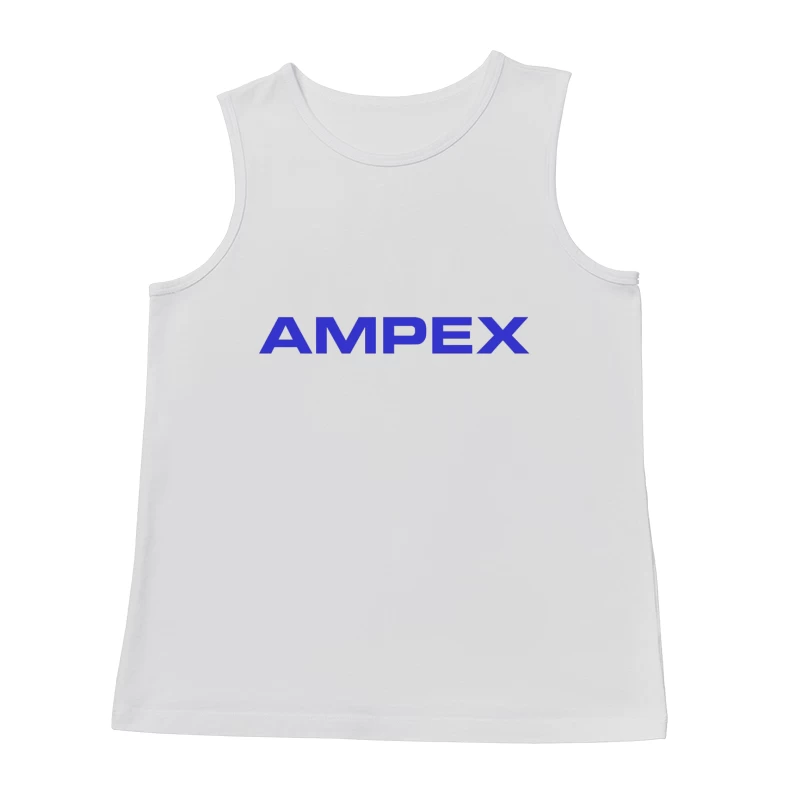 Ampex Blue Corporate Logo Male Tank Top