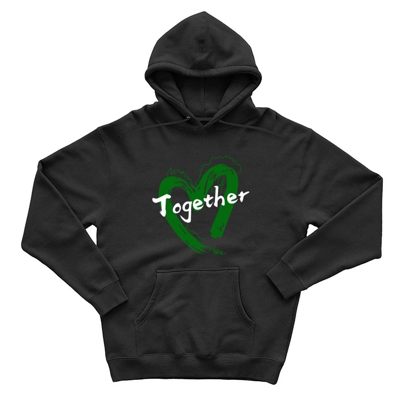 Zusammen Herz Kunst Herren Pullover Hoodie