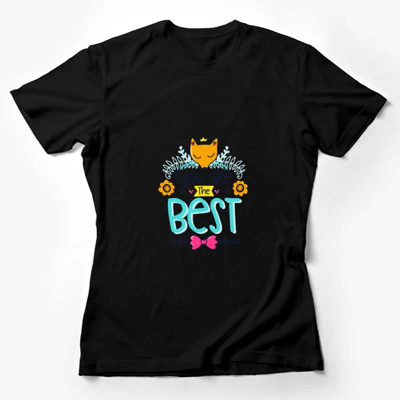 Motif mignon de renard avec message inspirant Femme T-Shirt