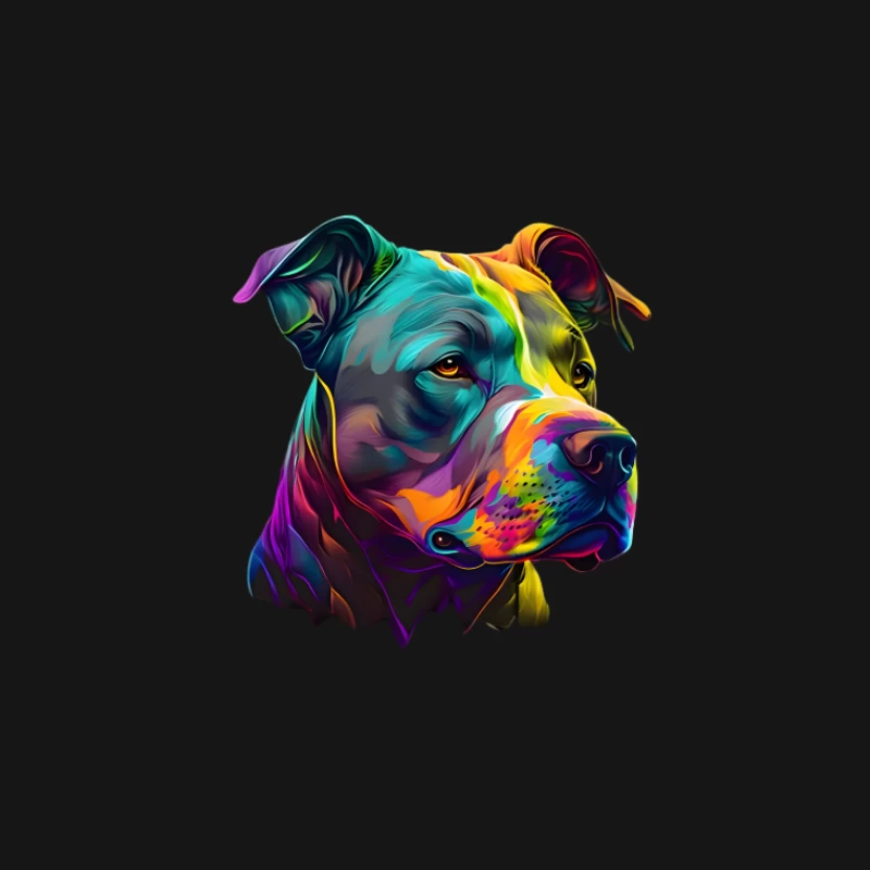 Bunte Hundekunst Herren T-Shirt