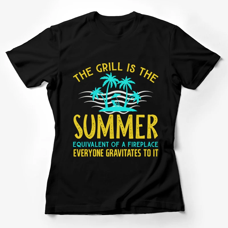 Sommergrillspaß - Der Treffpunkt für alle Damen T-Shirt