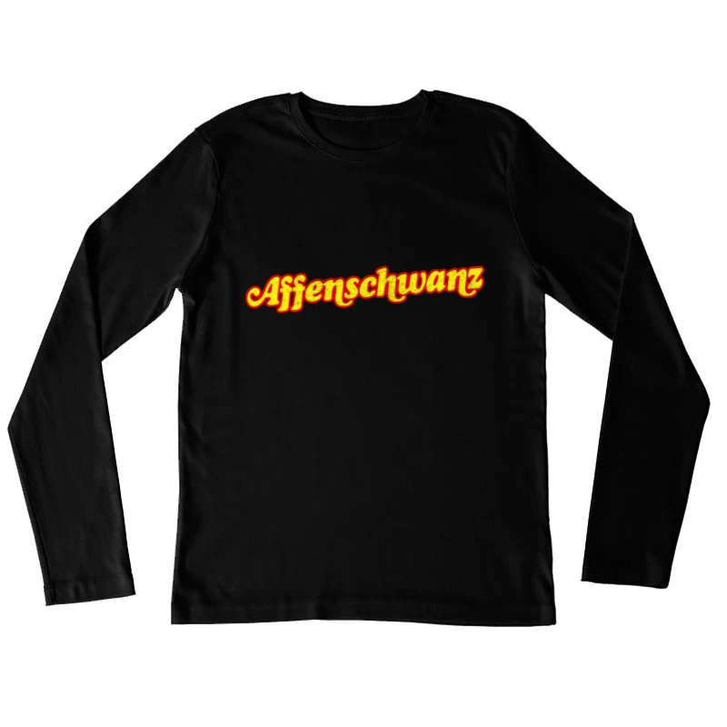 Affenschwanz  Retro German Swearing Design Female Long Sleeve T-Shirt