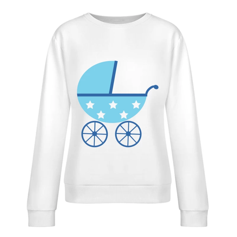 Babywagen mit Sternen Damen Pullover Sweatshirt