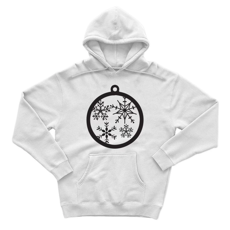 Décoration de Noël avec Flocons de Neige Homme Sweat à capuche