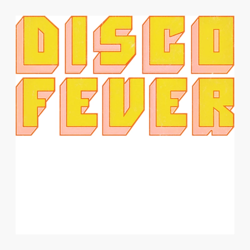 Disco Fever  Retro Style Typography Design Pin