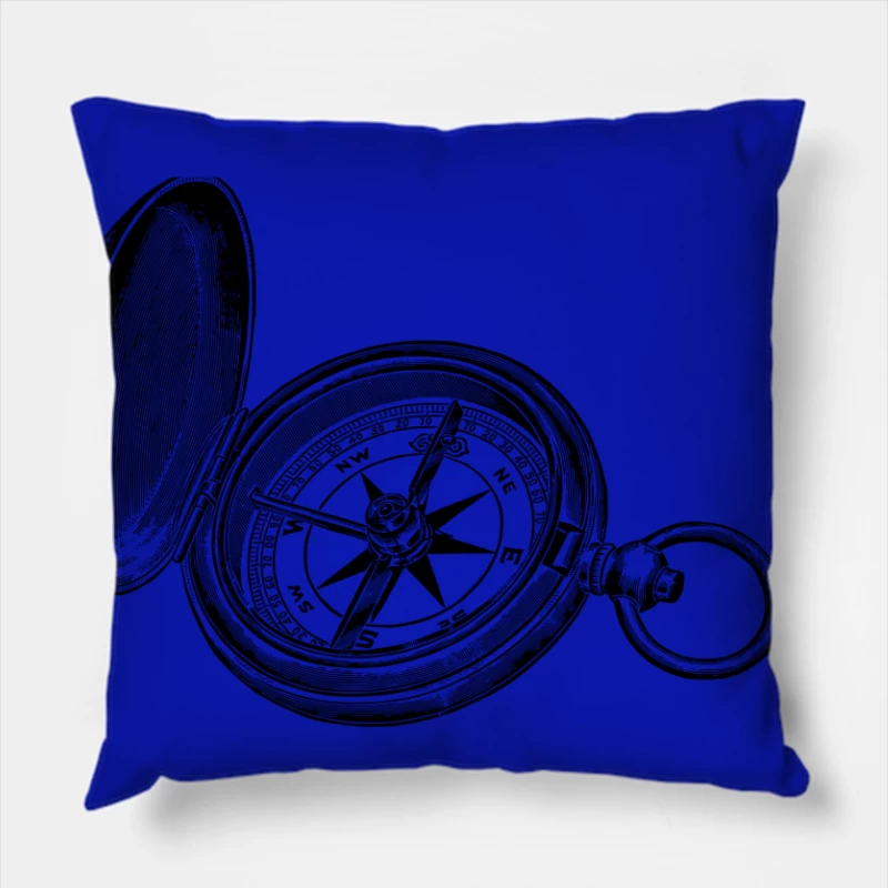 Compass Throw Pillow