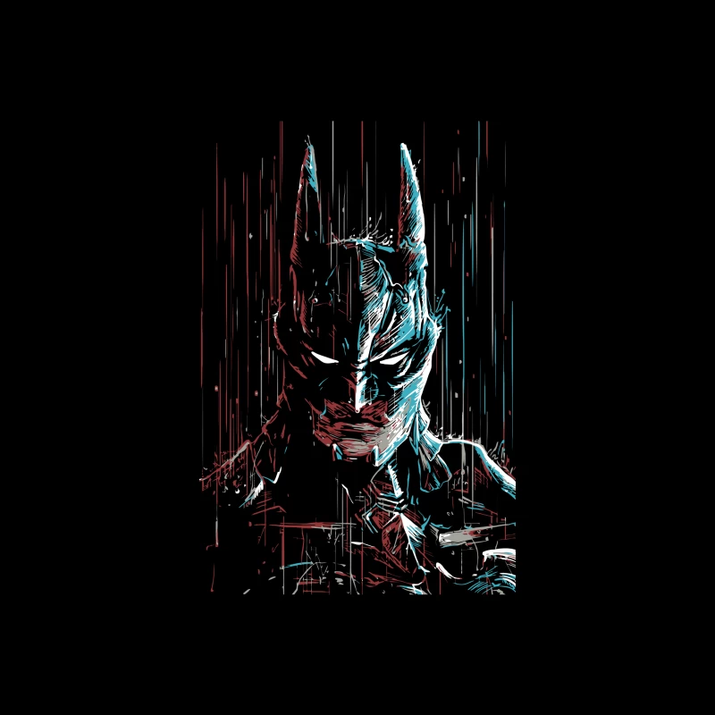 Abstract Digital Art of Batman iPhone Case