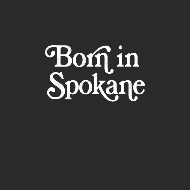 Born In Spokane - Boston Pride Typography Design Baseball Cap