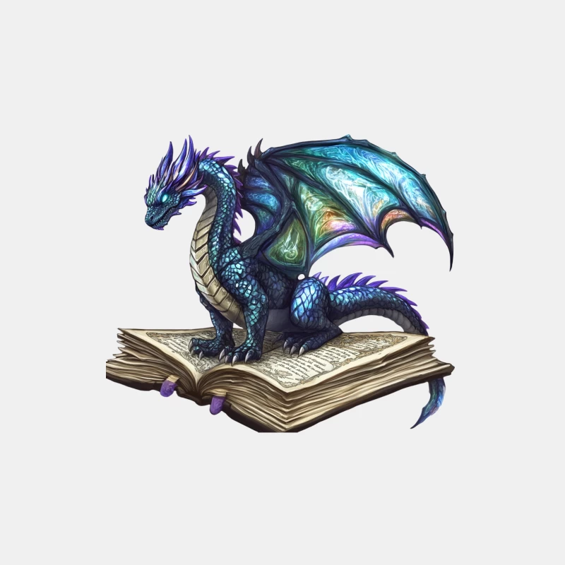 Magical Dragon Reading Ancient Book Male Tank Top