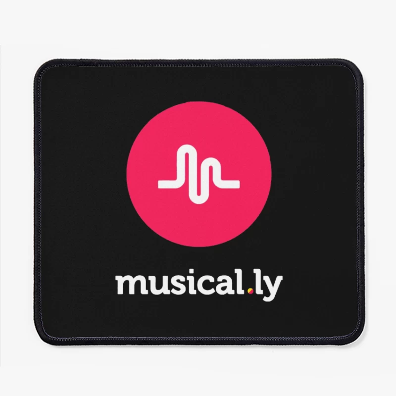 Musical.ly Social Media App Logo Design Mouse Pad