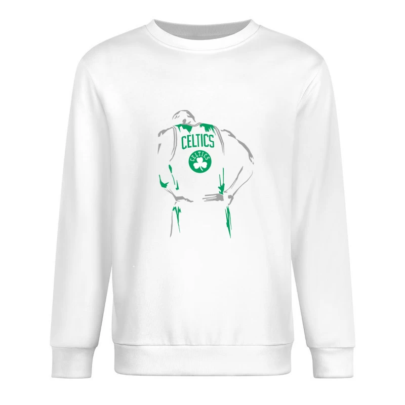 Celtics Basketball Silhouette Herren Pullover Sweatshirt