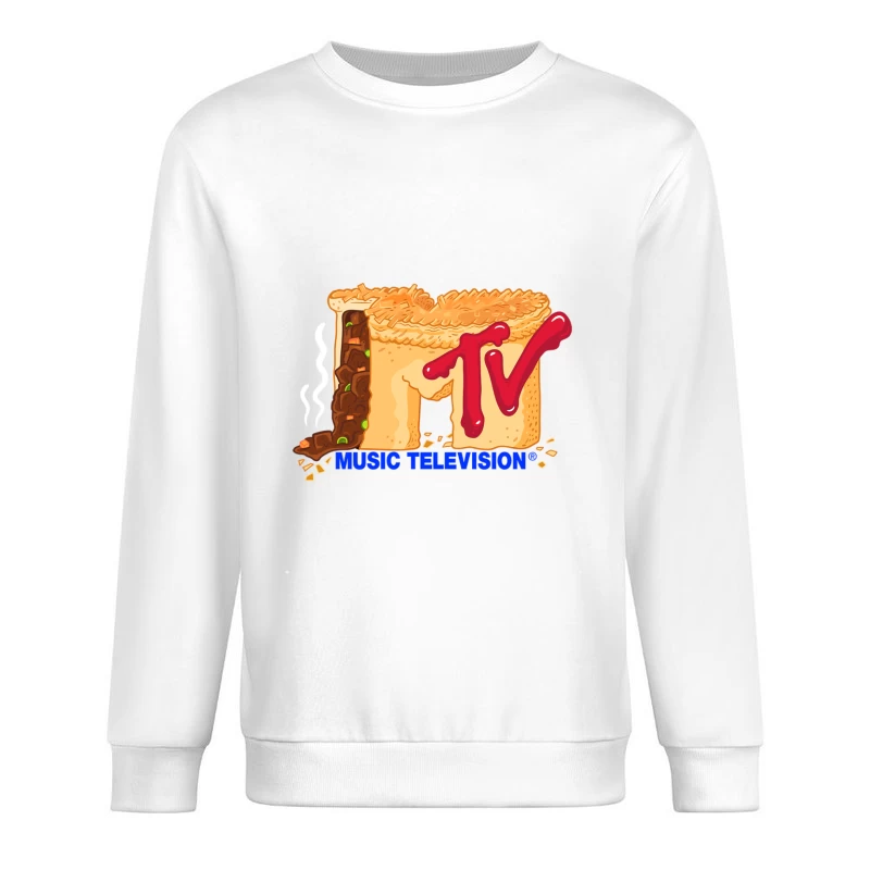 MTV-Logo als Fleischpastete Herren Pullover Sweatshirt