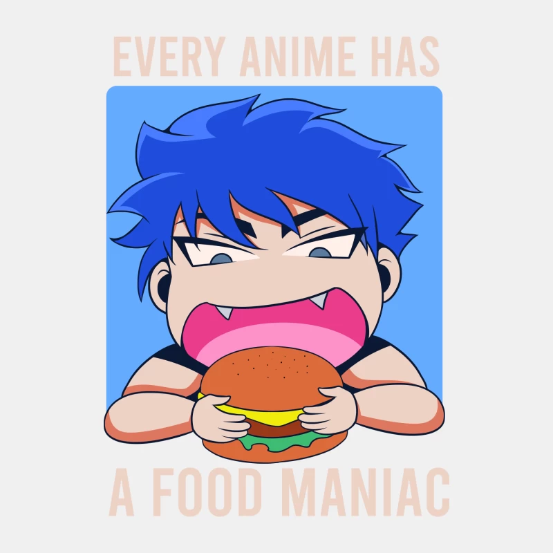 Food Maniac in Anime Male Tank Top