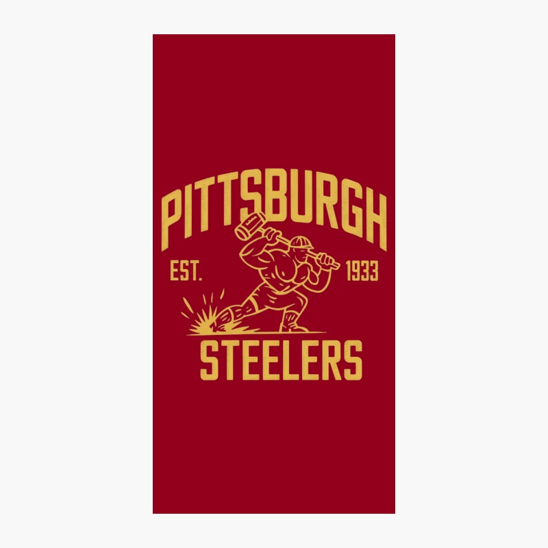Vintage Pittsburgh Steelers NFL Team Logo Established 1933 iPhone Case