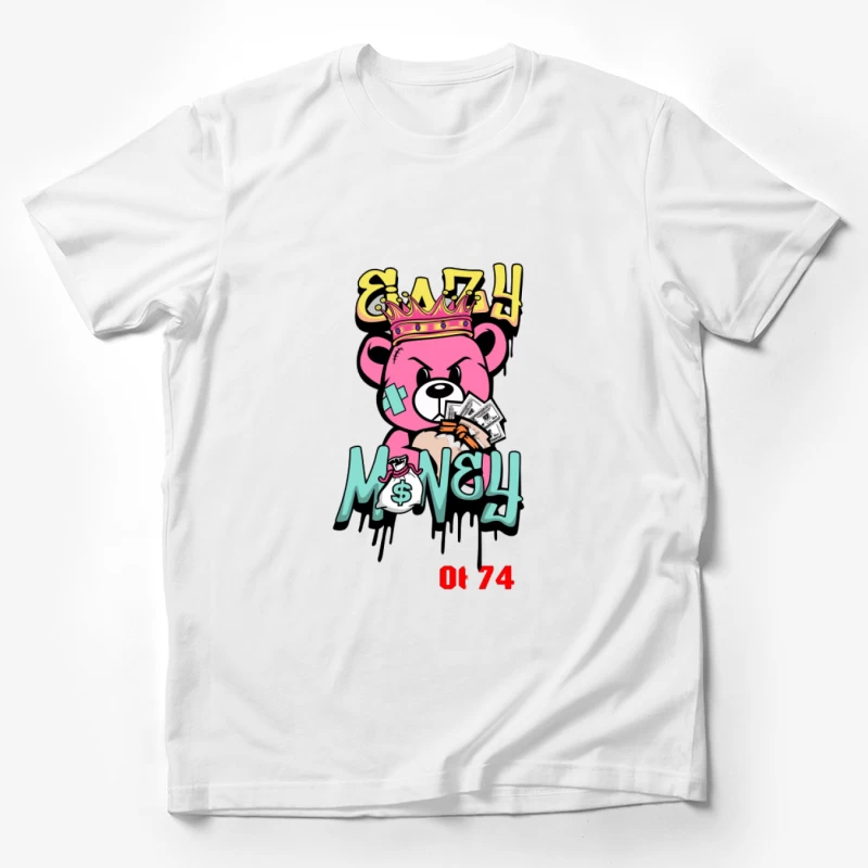 Bär mit Krone und Geld Herren T-Shirt
