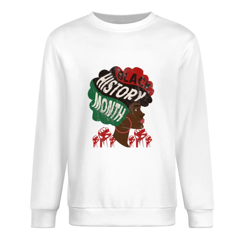 Schwarze Geschichte Monat, Afro, Ermächtigung Herren Pullover Sweatshirt