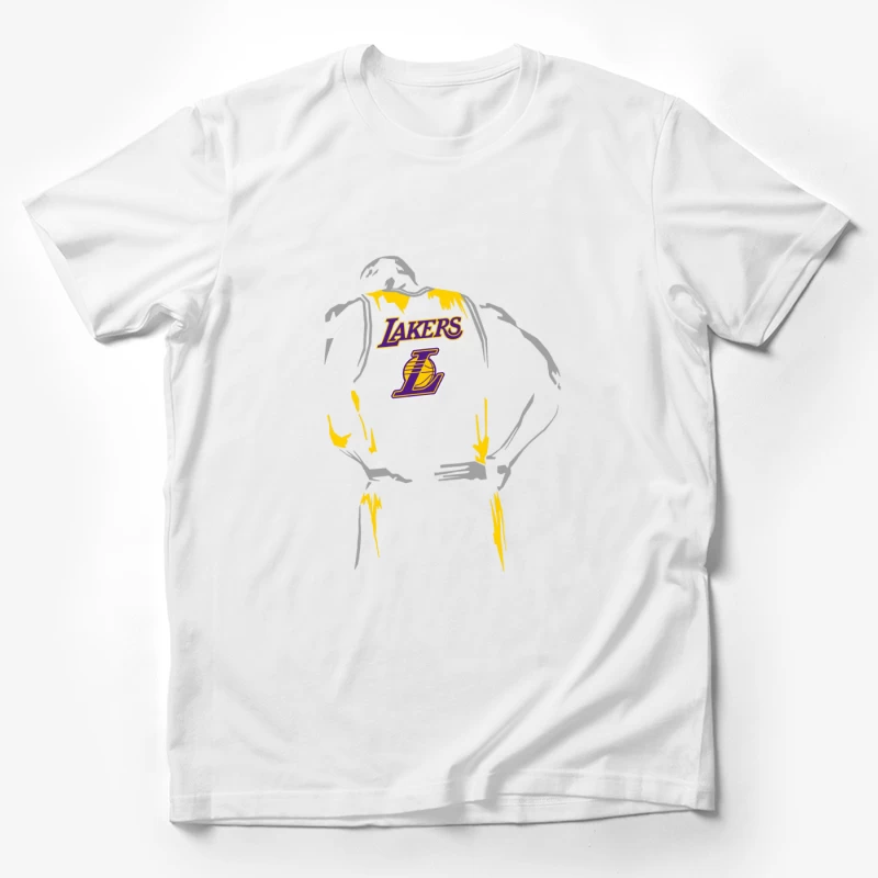 Lakers Basketball-Silhouette Herren T-Shirt