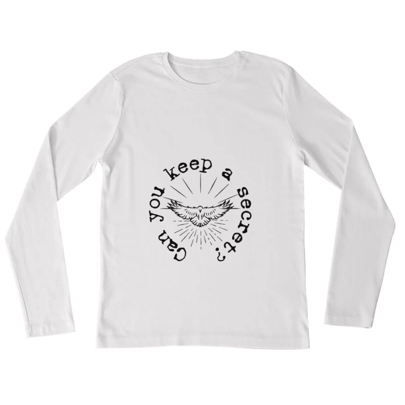 Peux-tu garder un secret? Femme Manches Longues T-Shirt