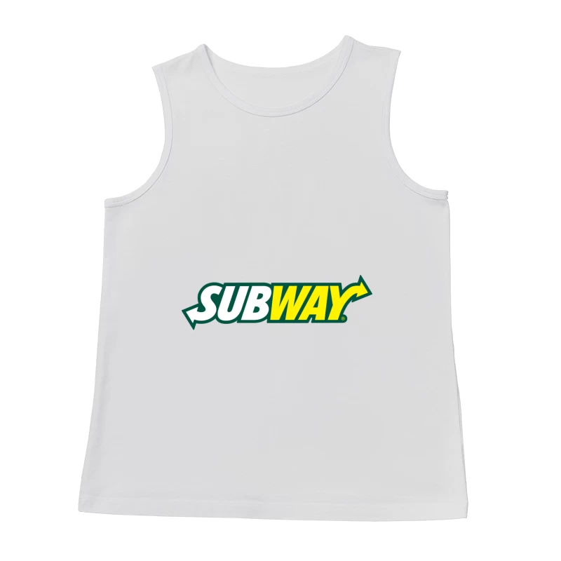 Subway Restaurant Logo Male Tank Top