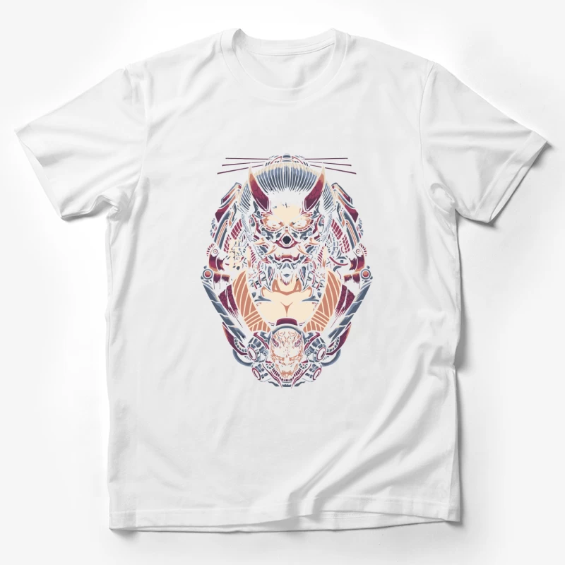 Cyberpunk Samurai Robotic Fantasy Art Male T-Shirt