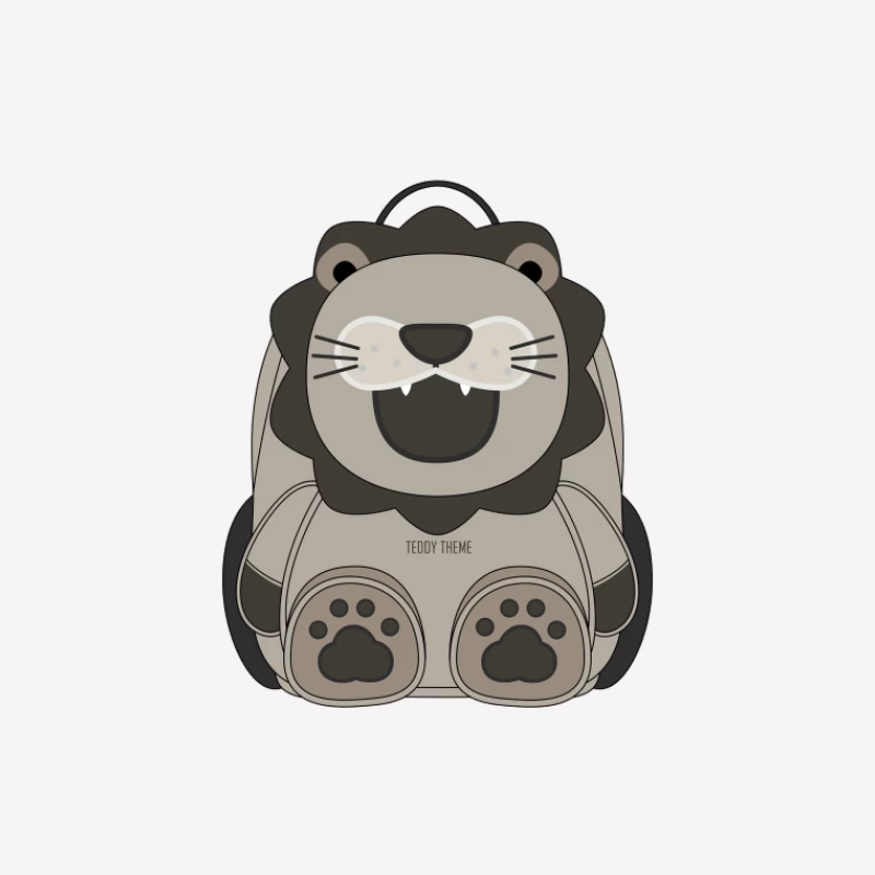 Sac à dos Lion mignon pour enfants Homme T-Shirt