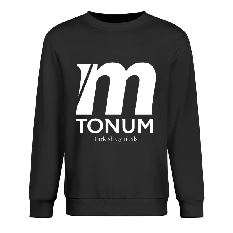 Tonum Turkish Cymbals Brand Logo in White Male Pullover Sweatshirt