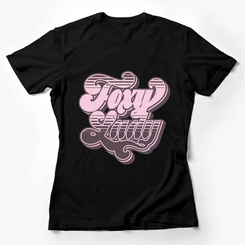 Retro Schriftzug Design Damen T-Shirt