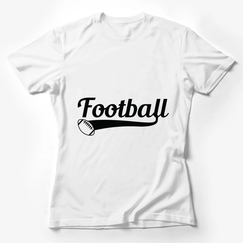 Design de Football en Noir Femme T-Shirt