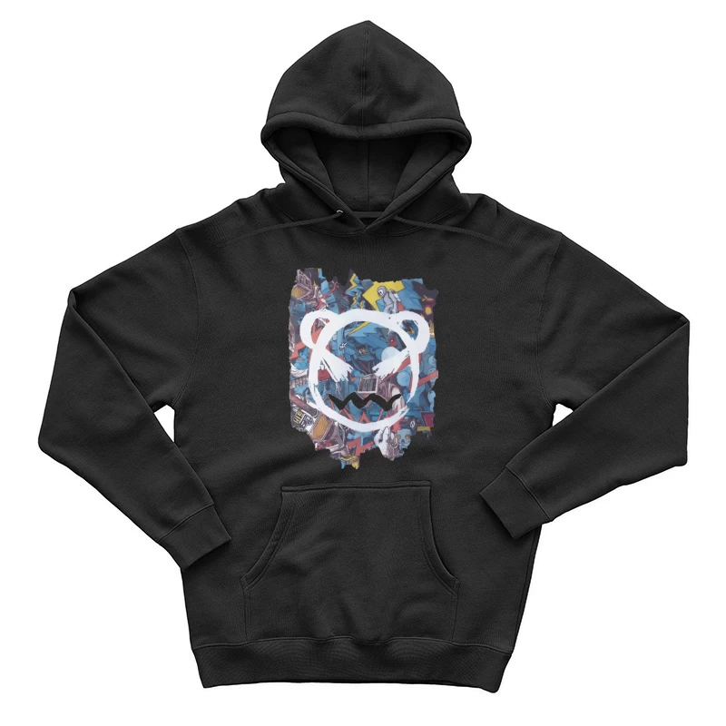 Abstrakte Graffiti-Bär Illustration Herren Pullover Hoodie