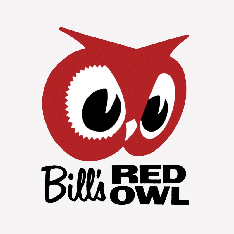 Bill's Red Owl Vintage Restaurant Logo Male T-Shirt