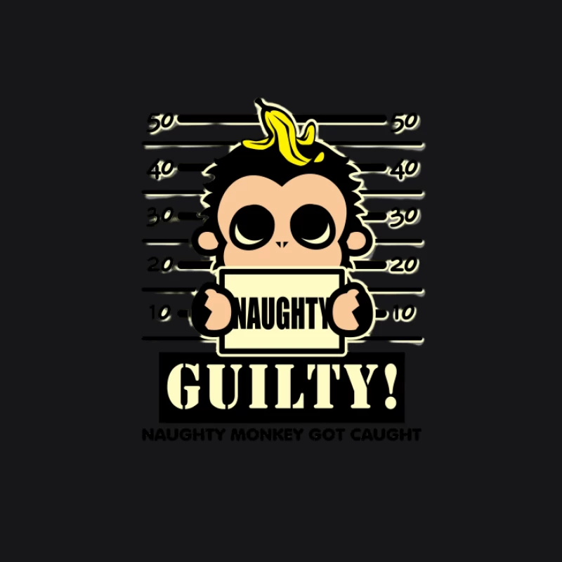 Naughty Monkey erwischt Herren Pullover Hoodie