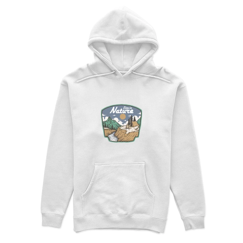 Leben in der Natur: Camping und Abenteuer Damen Pullover Hoodie