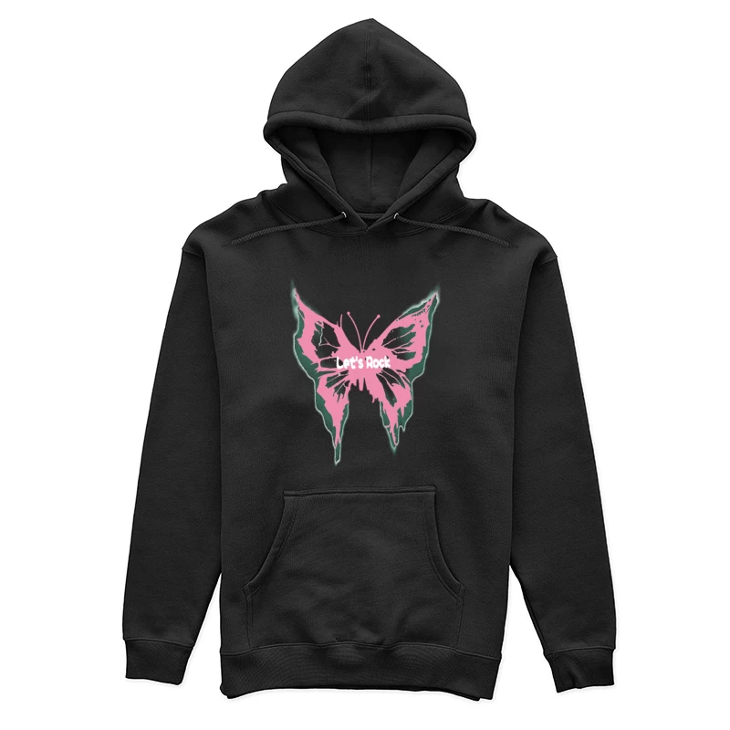 Schmetterling Rock Design Damen Pullover Hoodie