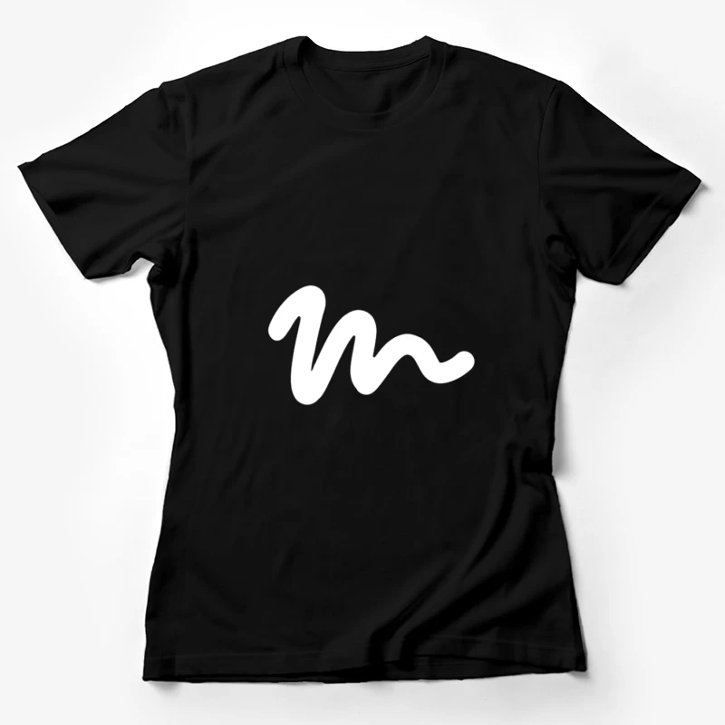 Logo de Vague en Blanc Femme T-Shirt