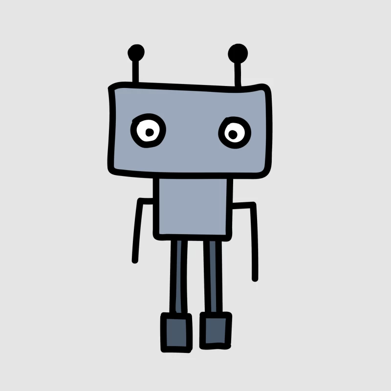 Illustration d'un robot cartoon Homme Sweat à capuche