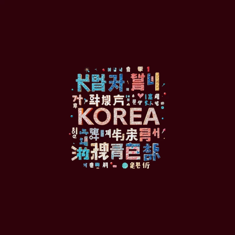 Artistic Korean Typography and Cultural Design iPhone Case