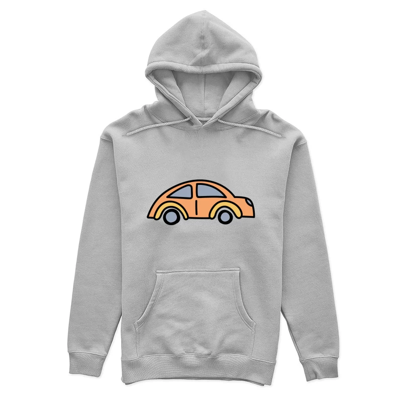 Dessiné à la main voiture orange Femme Sweat à capuche