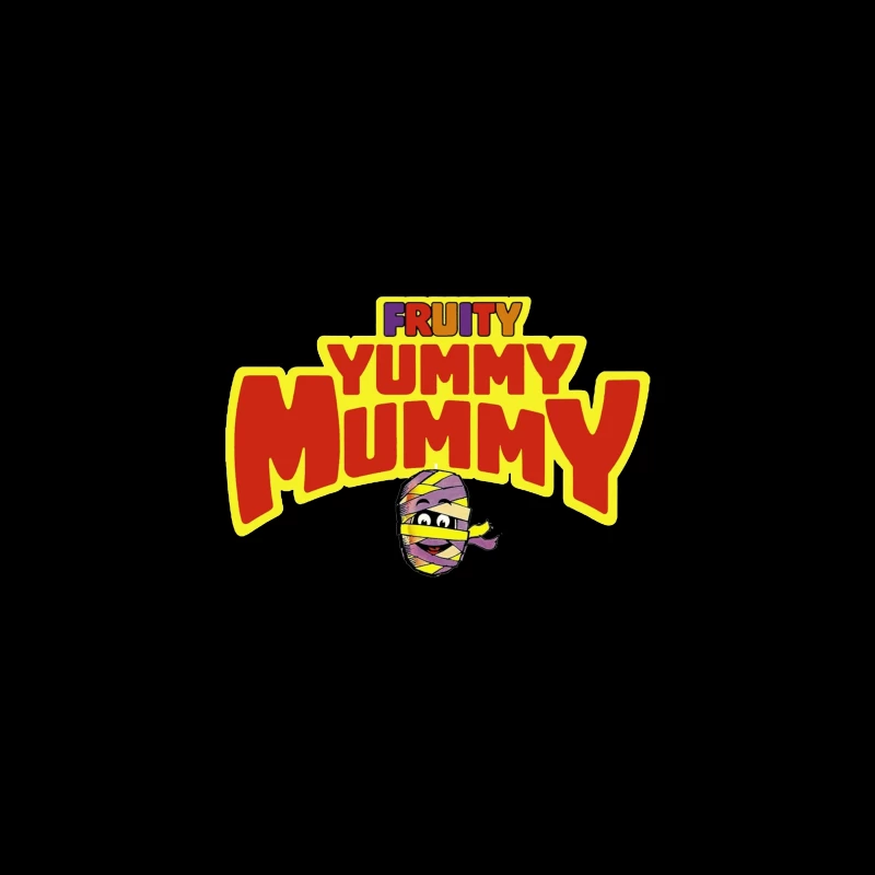 Fruity Yummy Mummy Cartoon Character Logo Coffee Mug